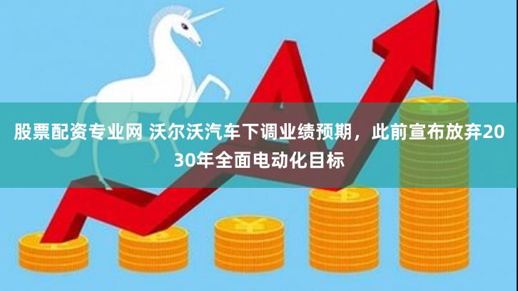 股票配资专业网 沃尔沃汽车下调业绩预期，此前宣布放弃2030年全面电动化目标